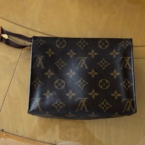 Louis Vuitton Black and Brown Monogram Toiletry Bag